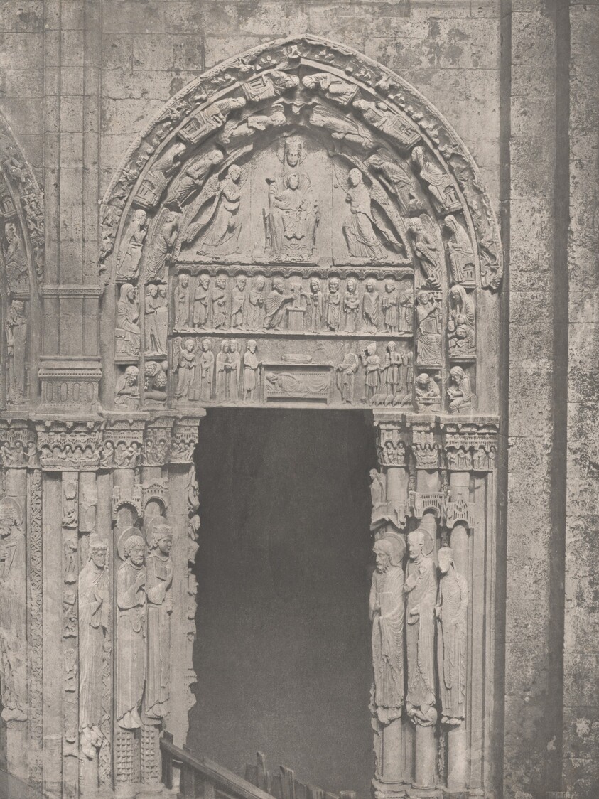 Cathedrale de Chartres, Côté Occidental, Porte Latérale de Droite, XIIe Siècle (Chartres Cathedral, West Side, Right Side Door, XII Century)