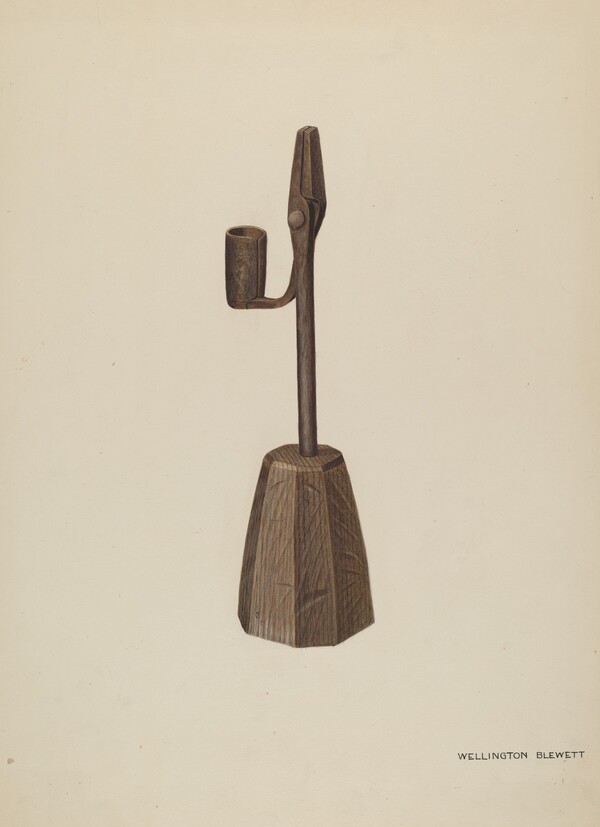 Rush Holder with Candle Socket