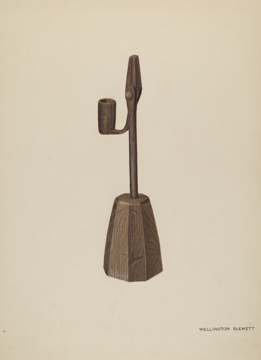 Rush Holder with Candle Socket