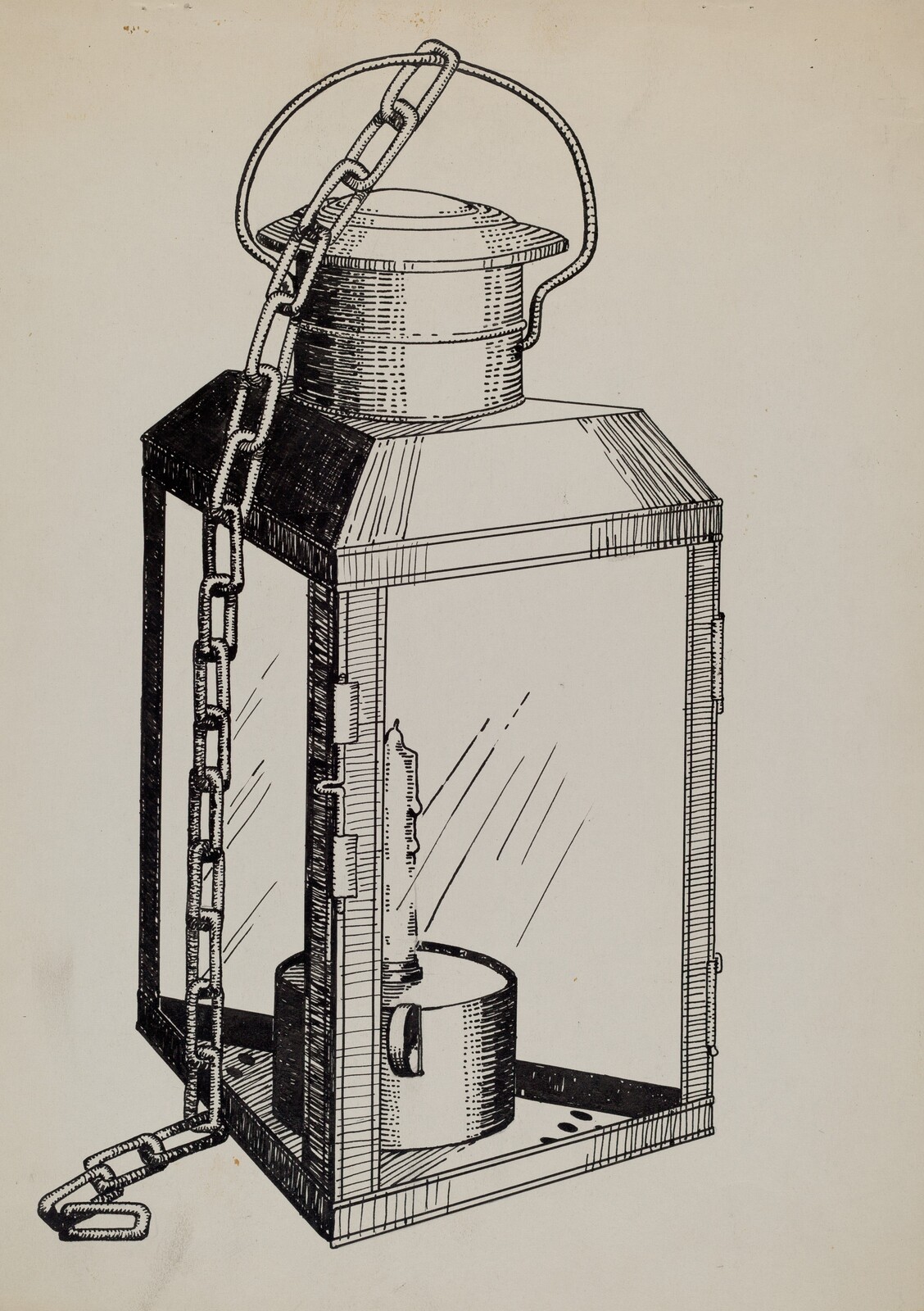 Stable Lantern, Florence Huston, c. 1936