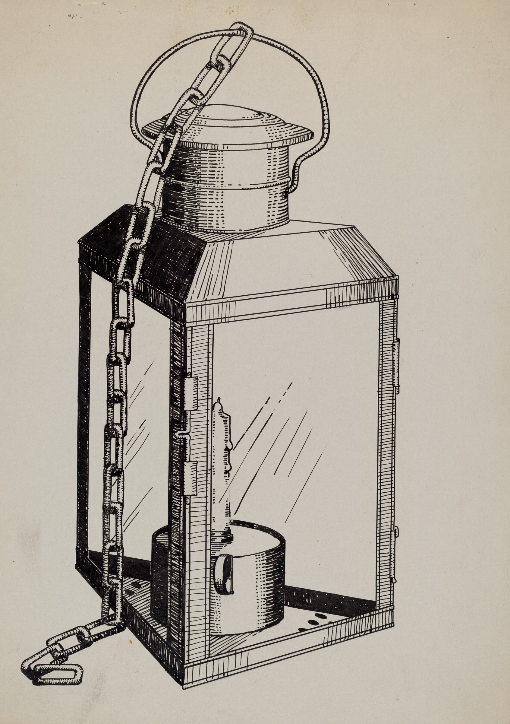 Stable Lantern, Florence Huston, c. 1936