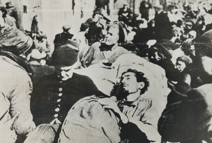 Title from caption on object: “Warsaw Poles Surrender”