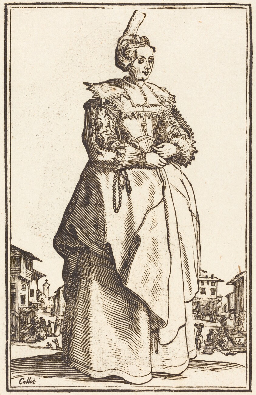 Noble Woman with a Small Hat