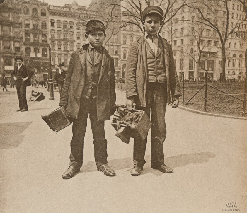 Bootblacks, City Hall Park
