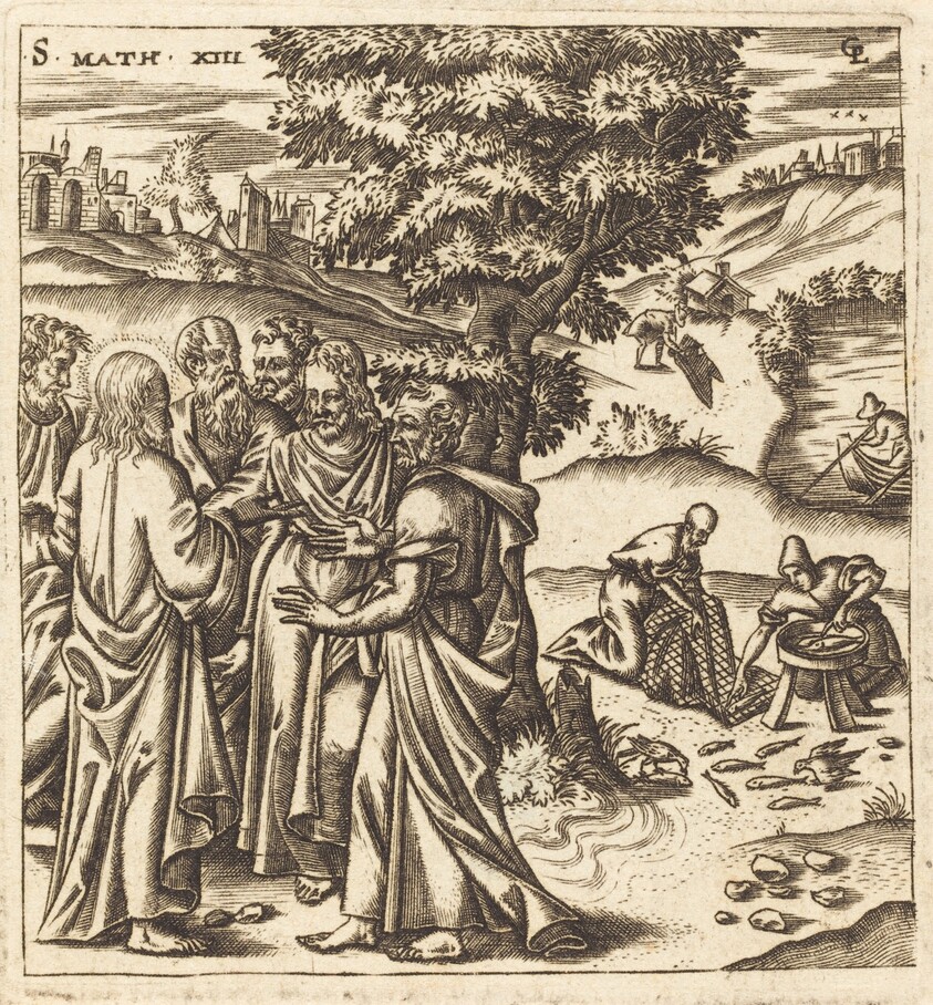Christ Telling His Disciples of the Parable of the Dragnet
