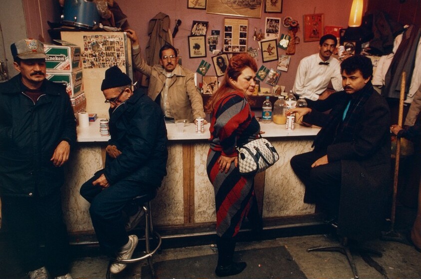 Friday Night at Dominoes Social Club, Spanish Harlem, New York