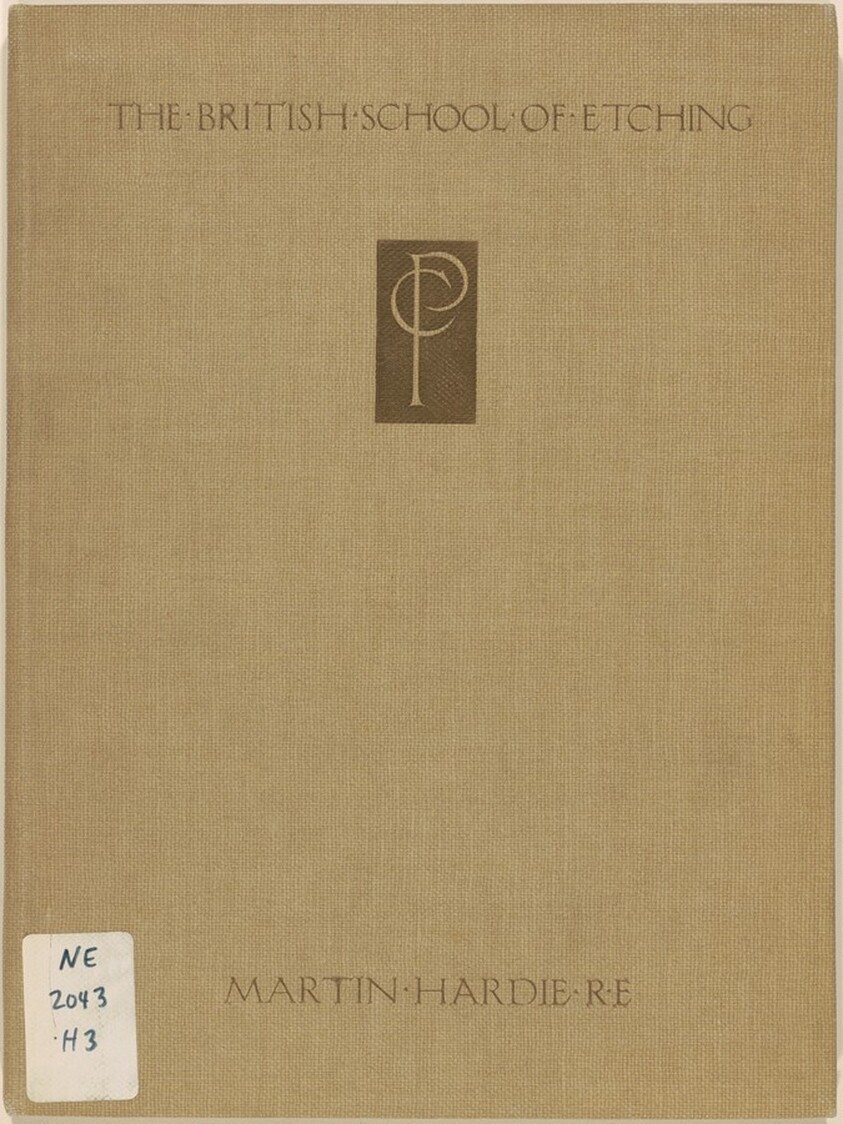 The British School of Etching: Being a Lecture Delivered to the Print Collectors' Club by Martin Hardie ... on July 8th, 1921