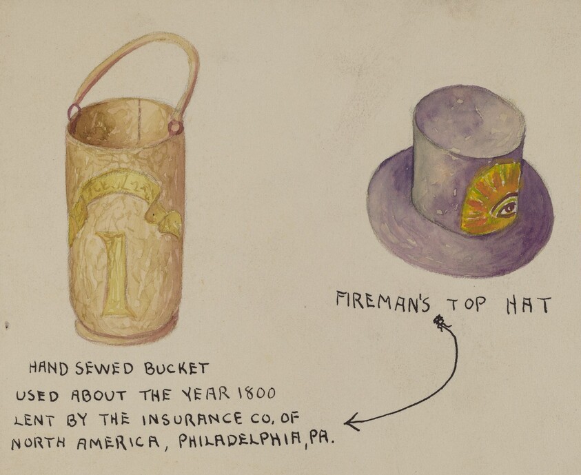 Fireman's Hat and Bucket
