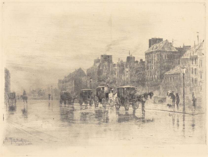 Une Matinée d'Hiver au Quai de l'Hôtel-Dieu (Winter Morning on the Quai de l'Hôtel-Dieu)