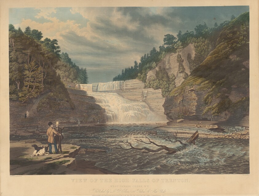 View of the High Falls of Trenton: West Canada Creek, N.Y.