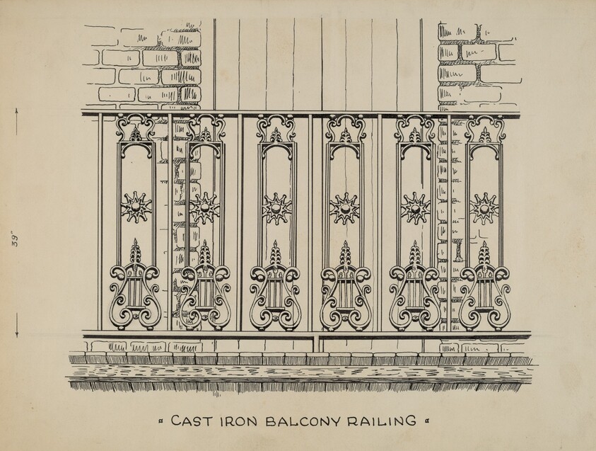 Cast Iron Balcony Railing