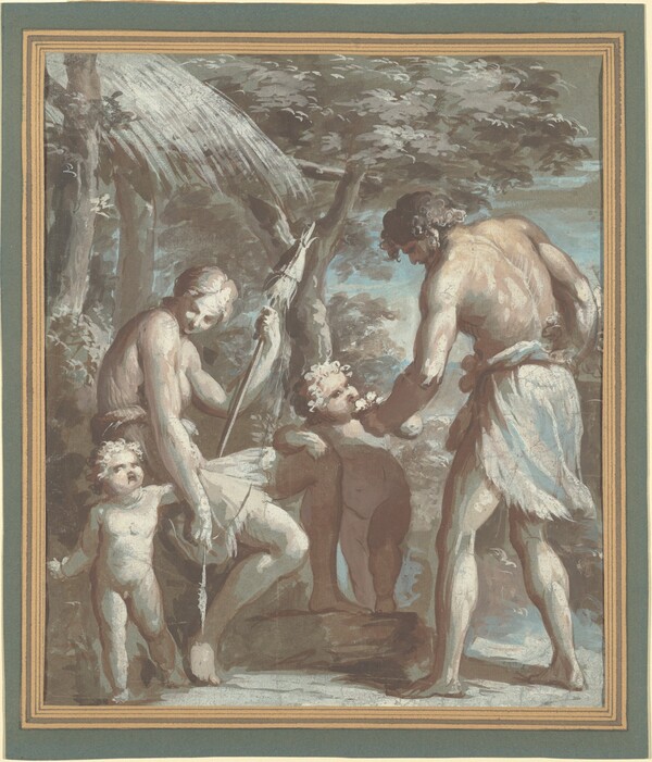 Adam and Eve with Cain and Abel