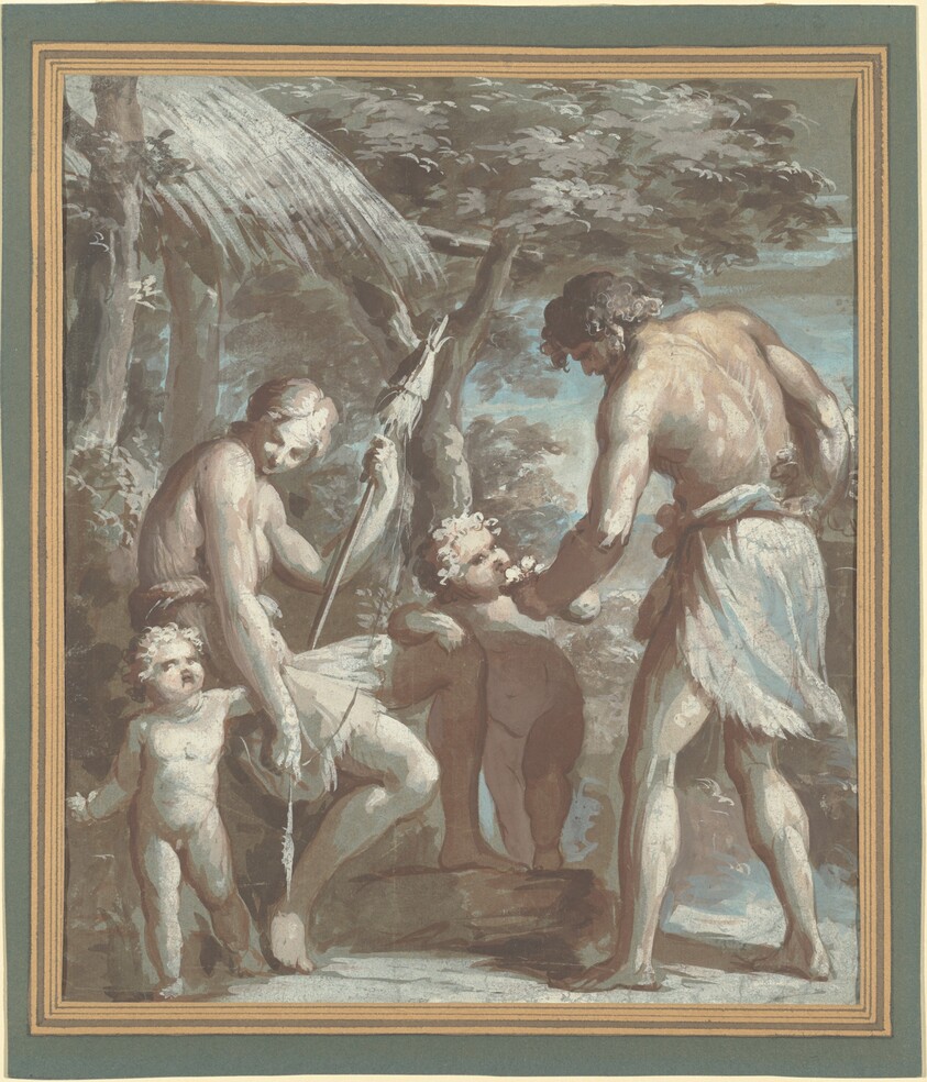 Adam and Eve with Cain and Abel