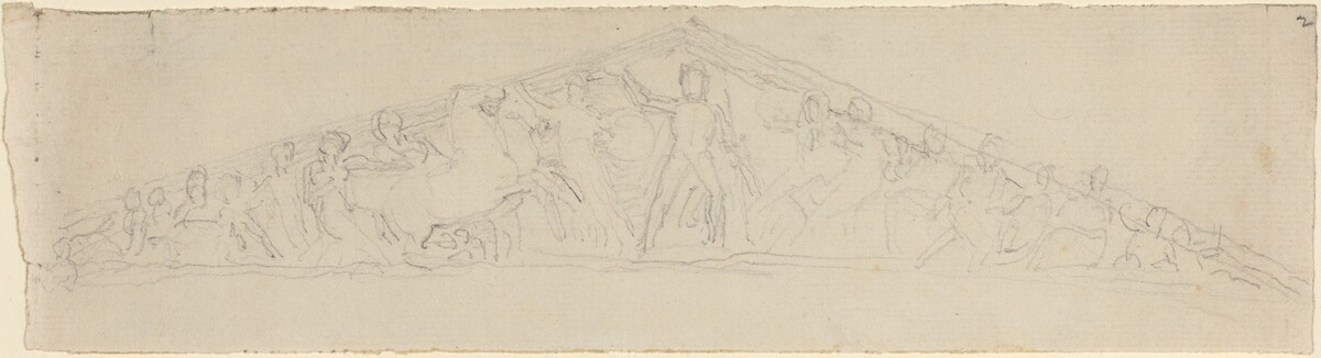 Study for Reconstruction of West Pediment of the Parthenon