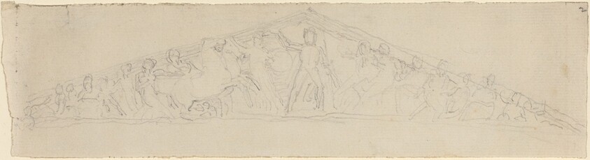 Study for Reconstruction of West Pediment of the Parthenon
