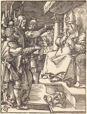 Christ before Caiaphas, Albrecht Dürer, probably c. 1509/1510