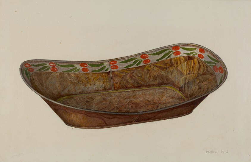 Toleware Bread Tray