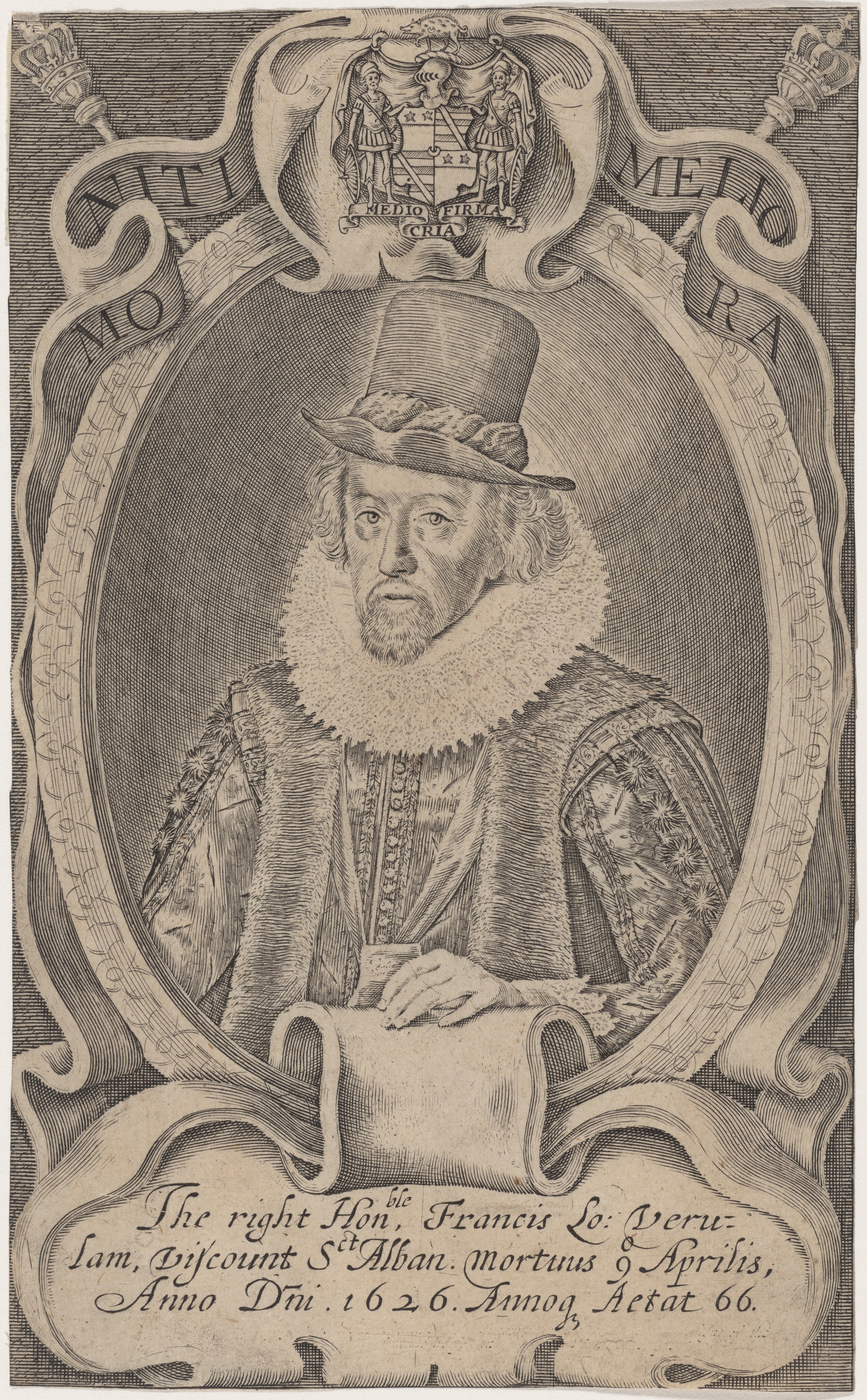 Sir Francis Bacon by Simon van de Passe