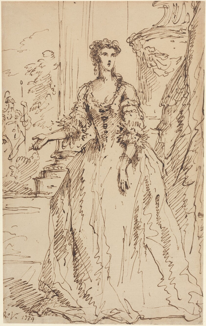 Portrait of a Standing Lady