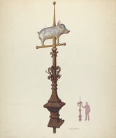 Weather Vane Finial, Adolph Opstad, c. 1941