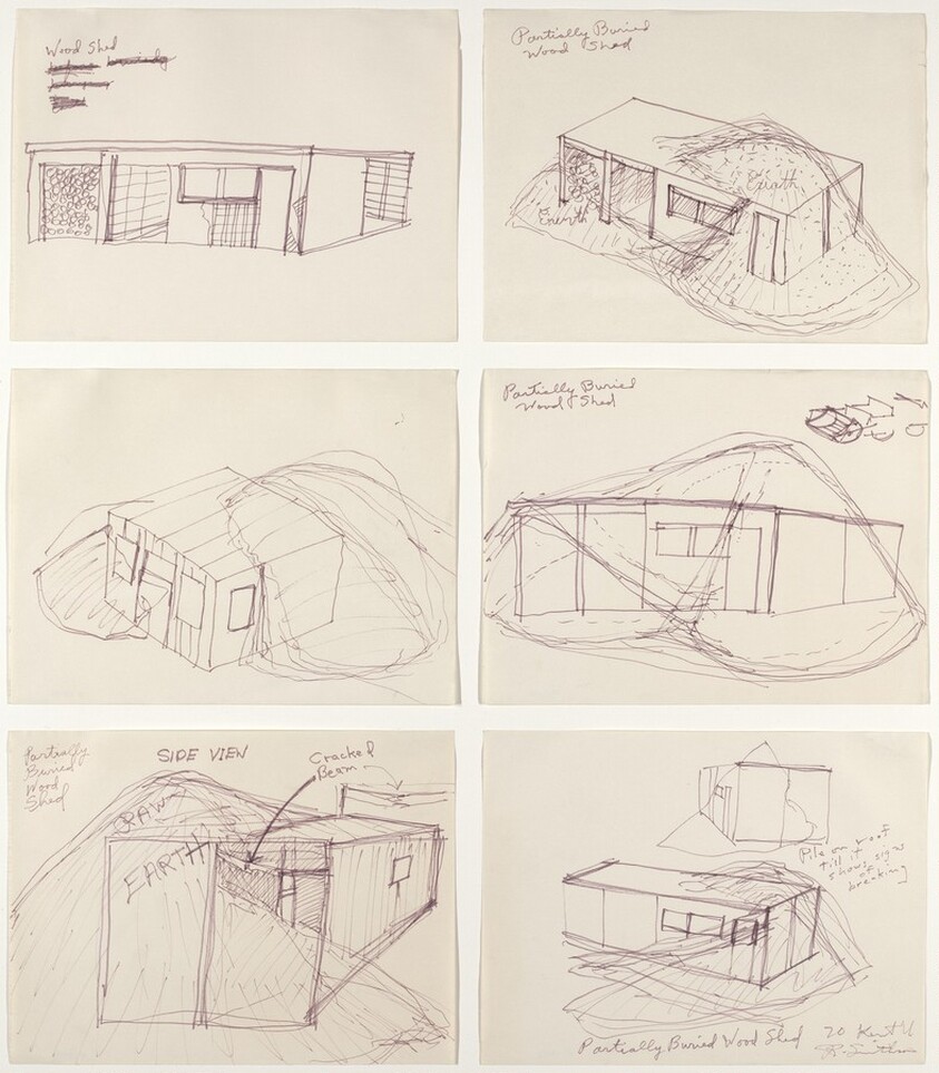 Partially Buried Woodshed