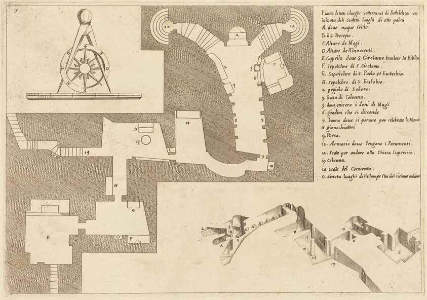 Plan of All the Important Places in Bethlehem