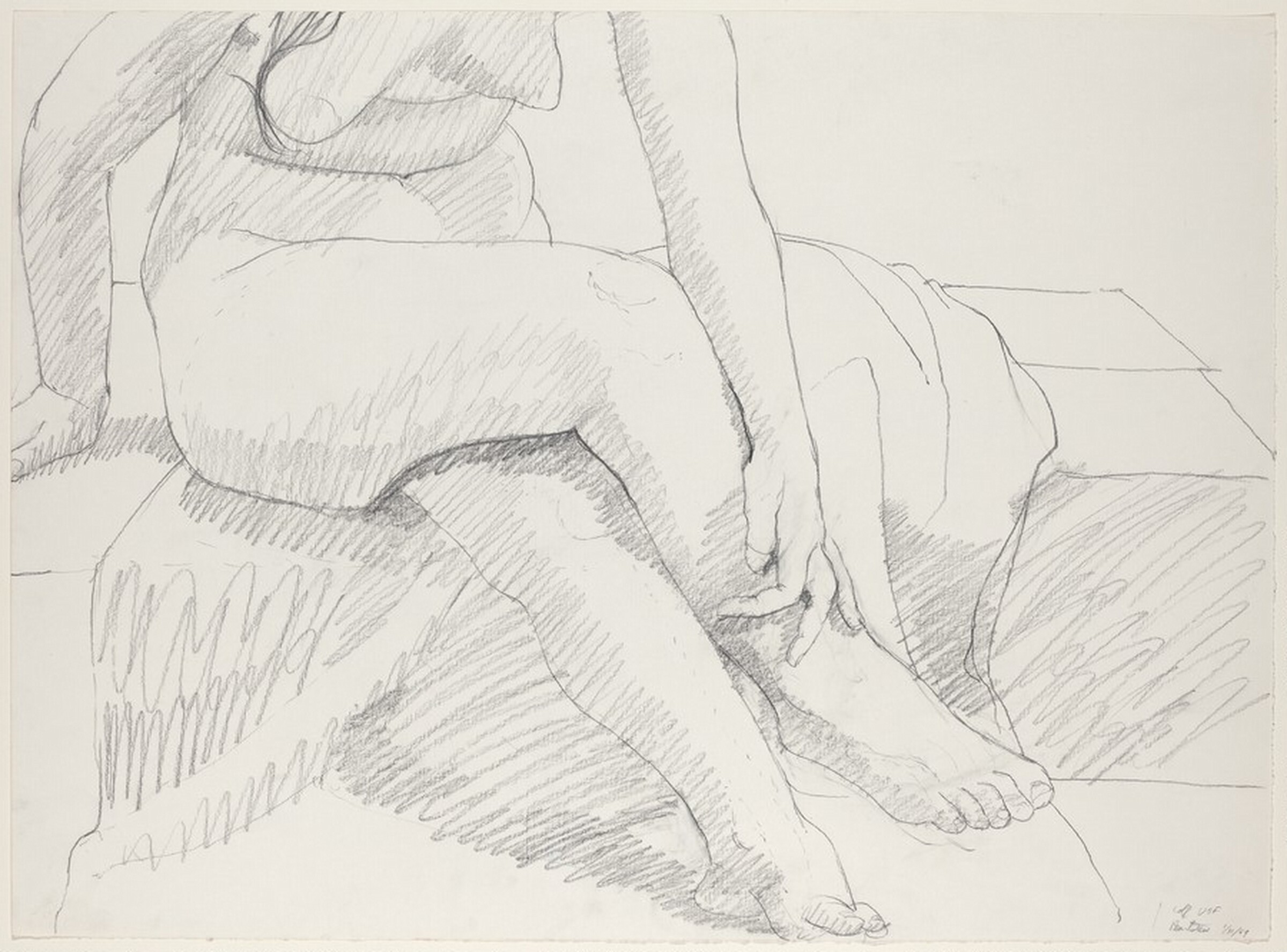Study for "Untitled", Philip Pearlstein, 1969