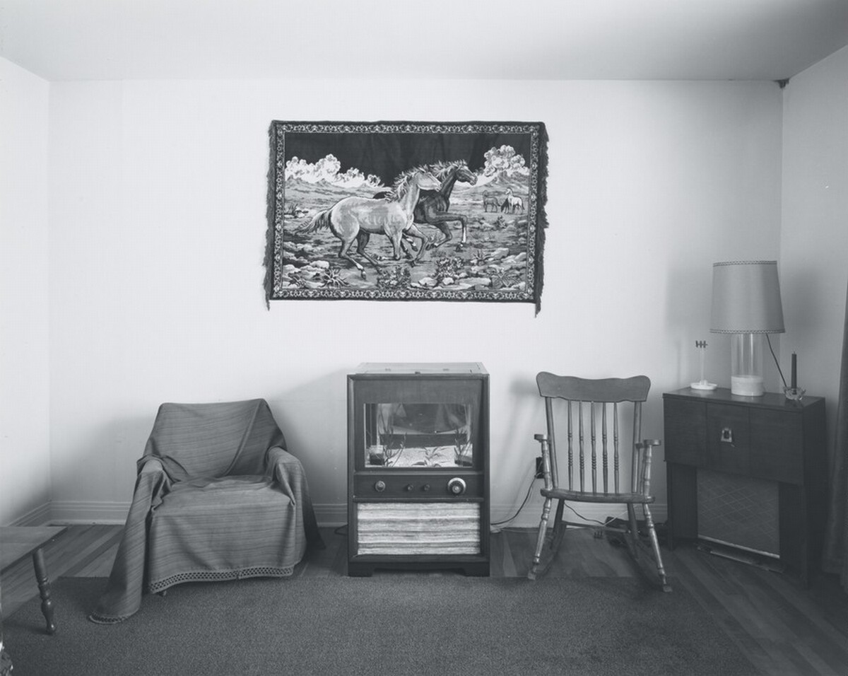 Living Room with "T.V. Aquarium", Ramsayville, Ontario