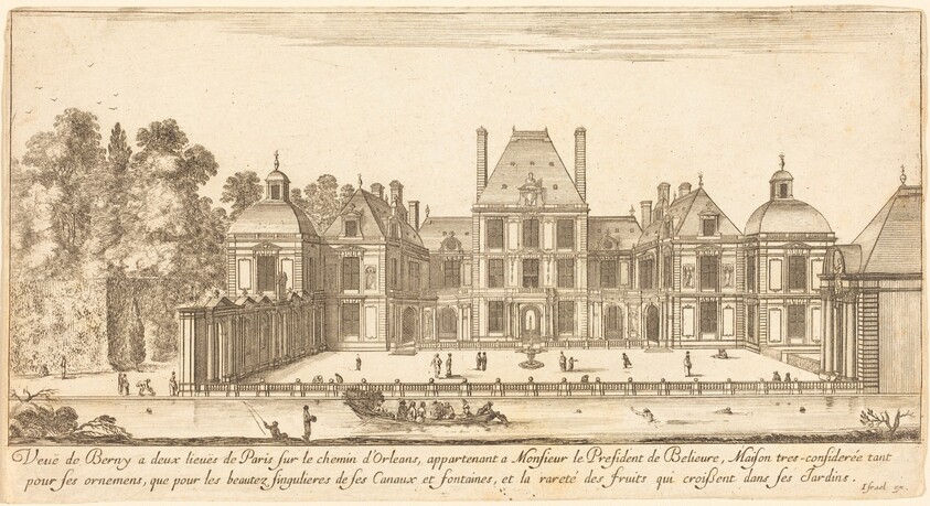 Veue de Berny a deux lieues de Paris sur le chemin d'Orléans