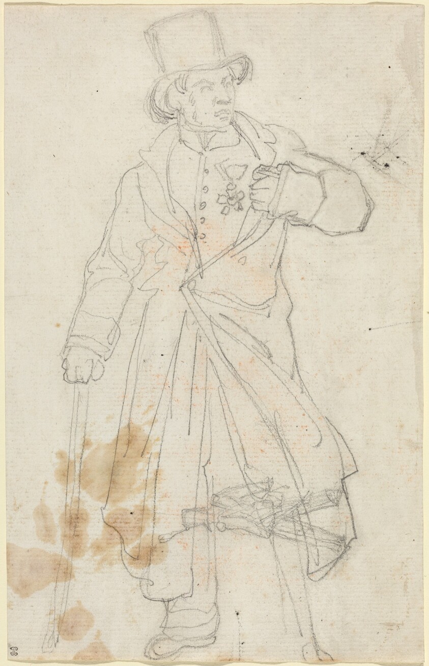 Study for "Swiss Sentry at the Louvre"