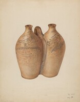 Gemel Bottle, Isadore Goldberg, c. 1940