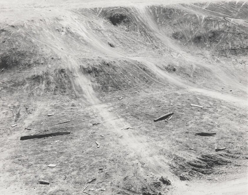 Motorcycle trails. Arroyo, edge of Denver