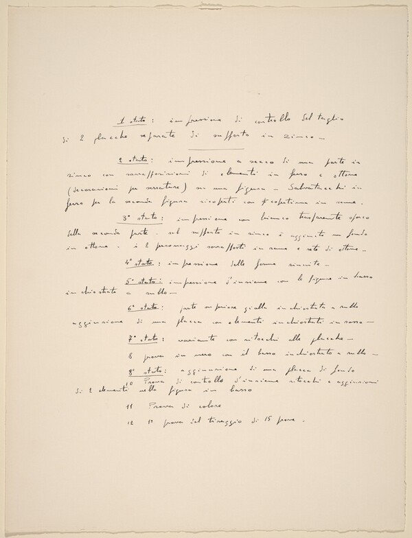 Omaggio a Braccelli (Justification Page)