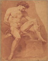 A Seated Male Nude, Carle Van Loo