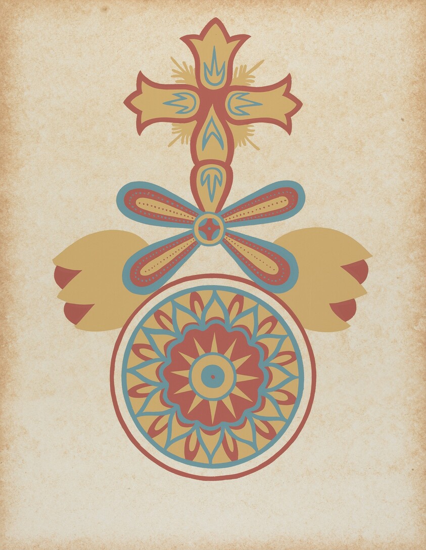 Santa Barbara Mission Doorway Design from the portfolio "Decorative Art of Spanish California"