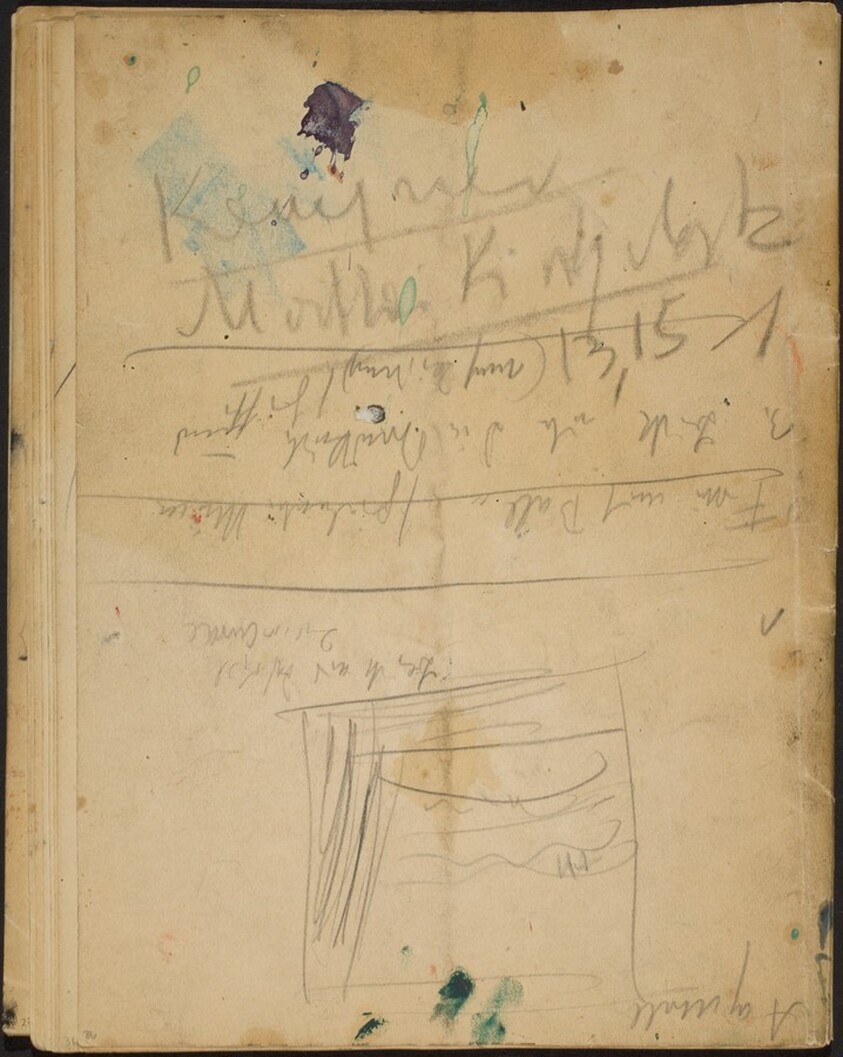 Skizze und Notizen (Sketch with Notations) [p. 36]