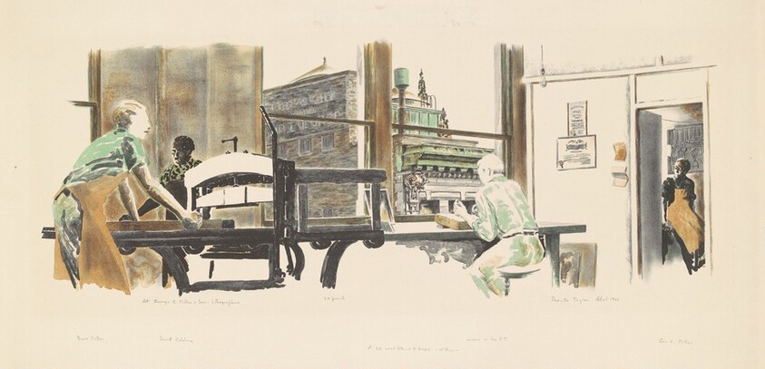 At George C. Miller & Son—Lithographers