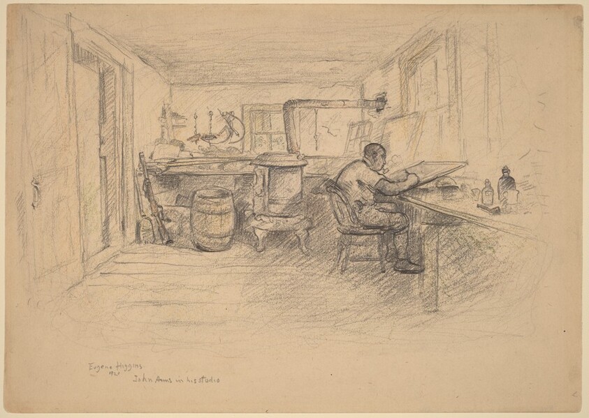 John Taylor Arms in His Studio