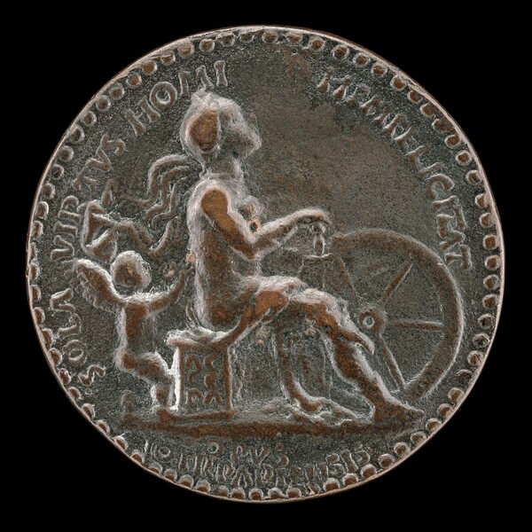 Female Figure and Putto [reverse]