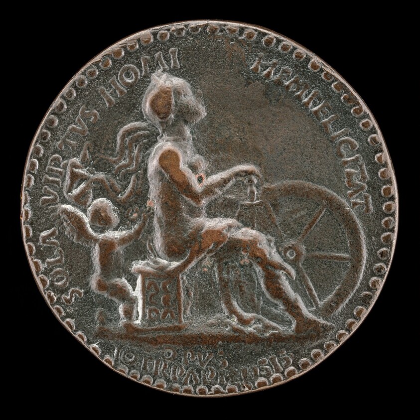 Female Figure and Putto [reverse]