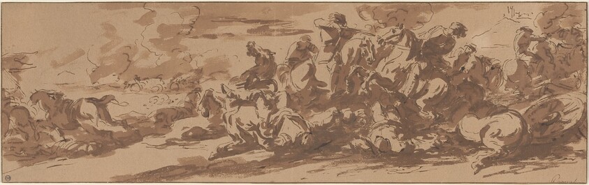 Cavalry Battle near a River
