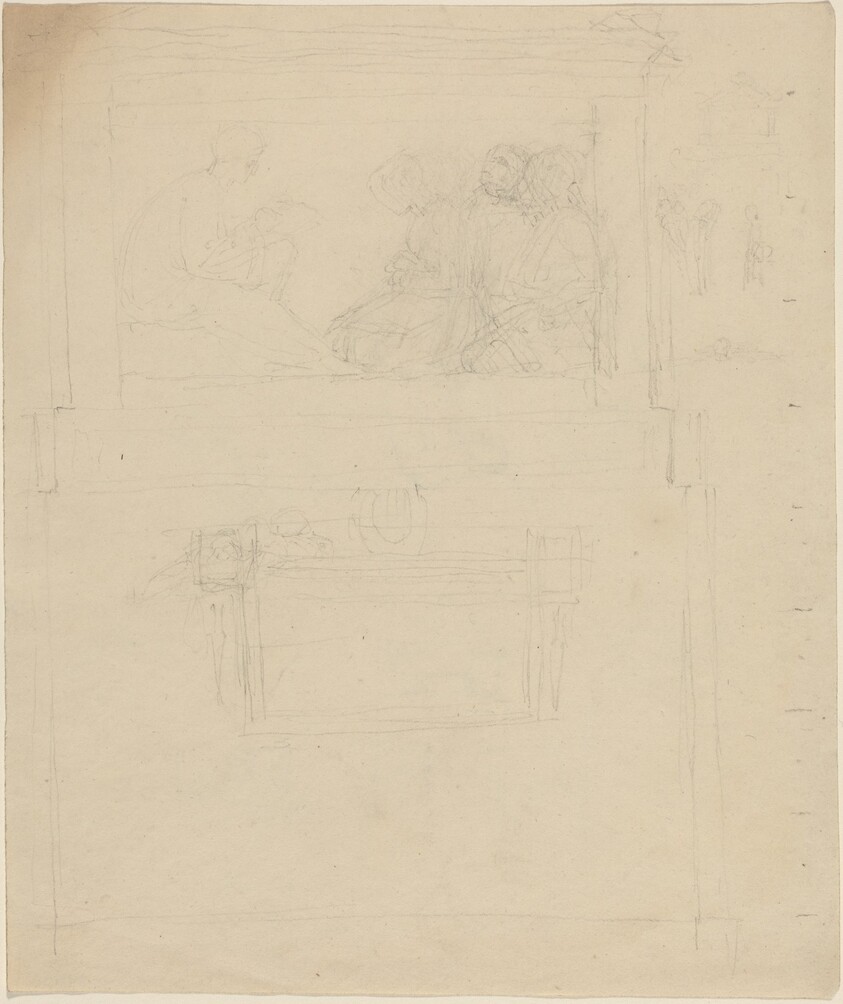 Designs for a Monument to Sir William Jones (?) [recto and verso]
