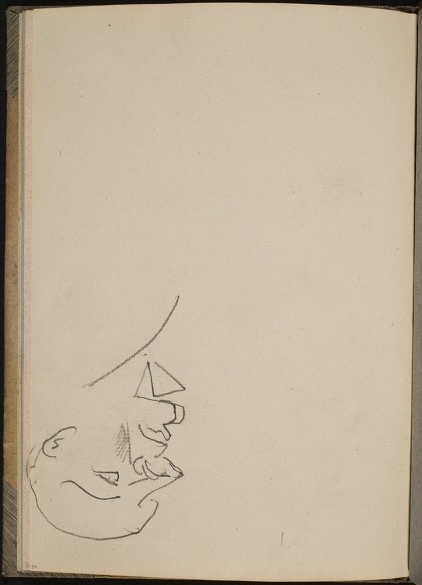 Männliches Gesicht  (Man's Face) [p. 34]