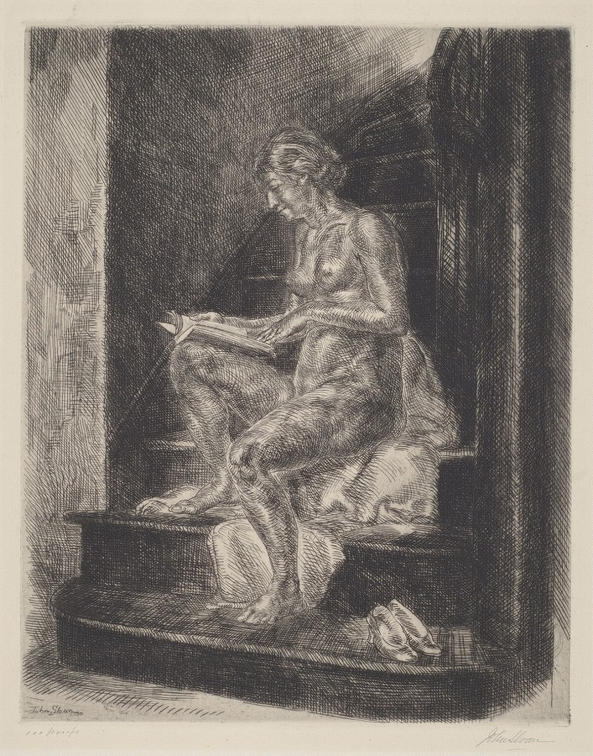 Nude on Stairs