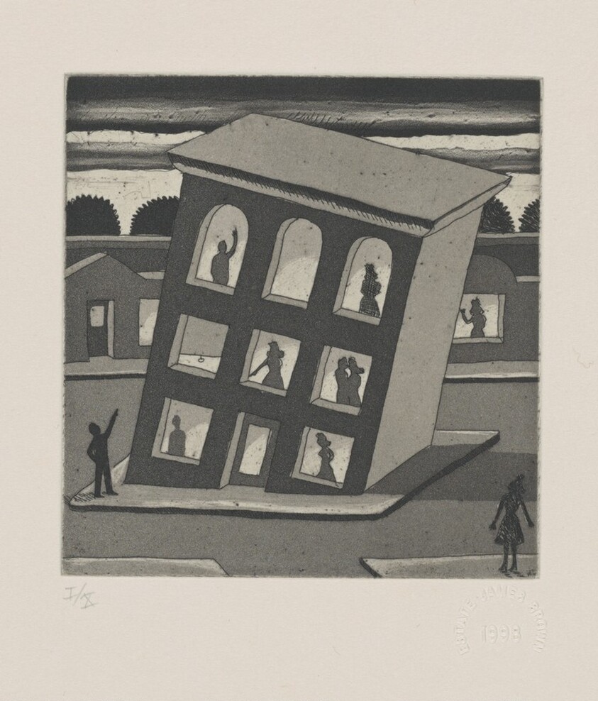 Study for "Standing While All Around Are Sinking"