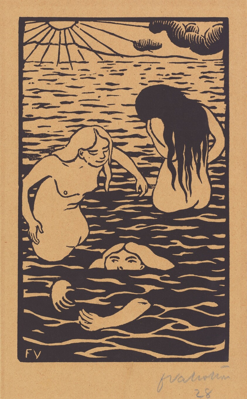 Three Bathers