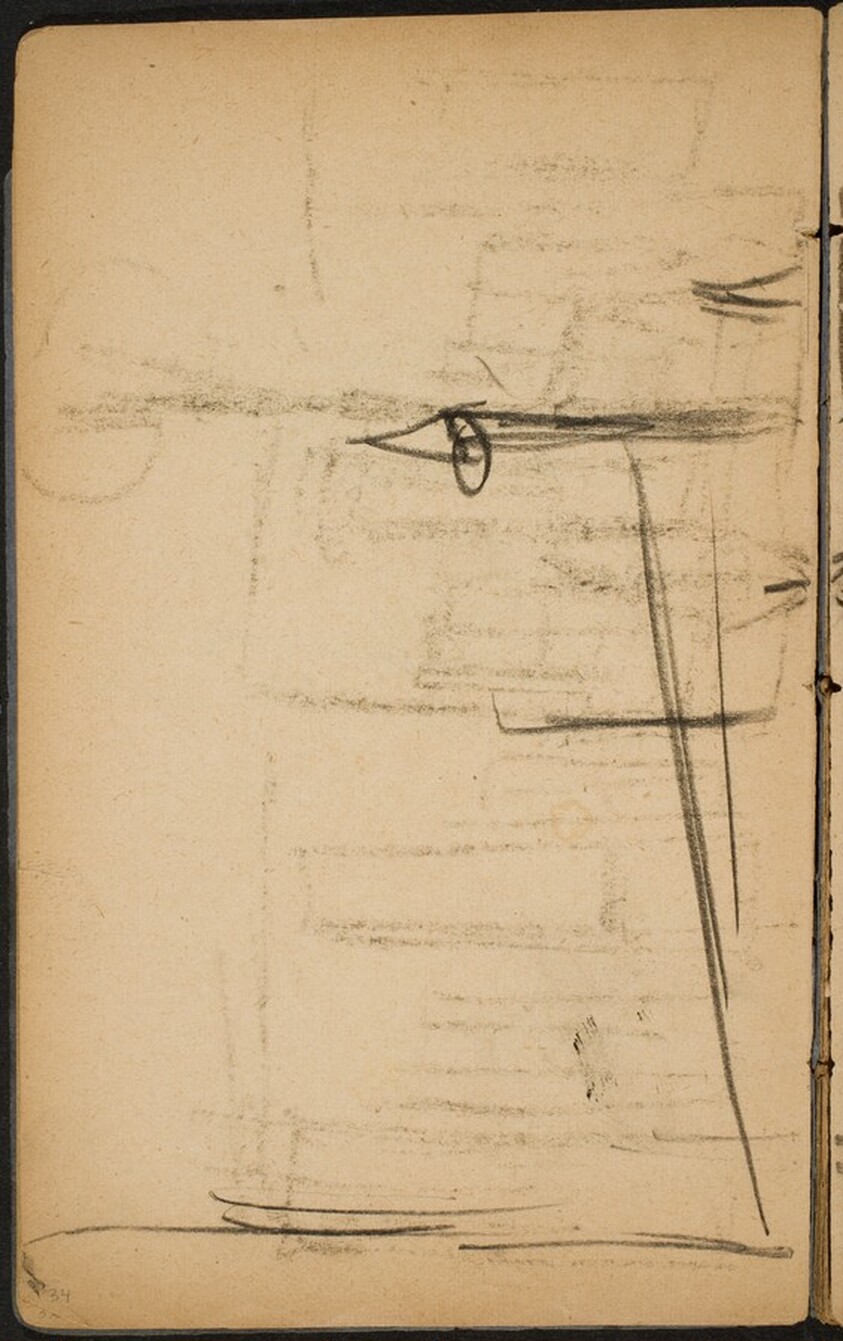 Spitze einer Straßenlaterne, zu .013 gehörend (Top of a Lamppost, belonging to .013)  [p. 34]