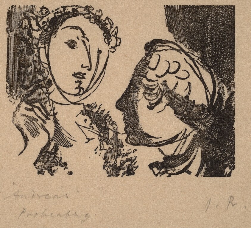 Illustration to V. Hofmannsthal, "Andreas"