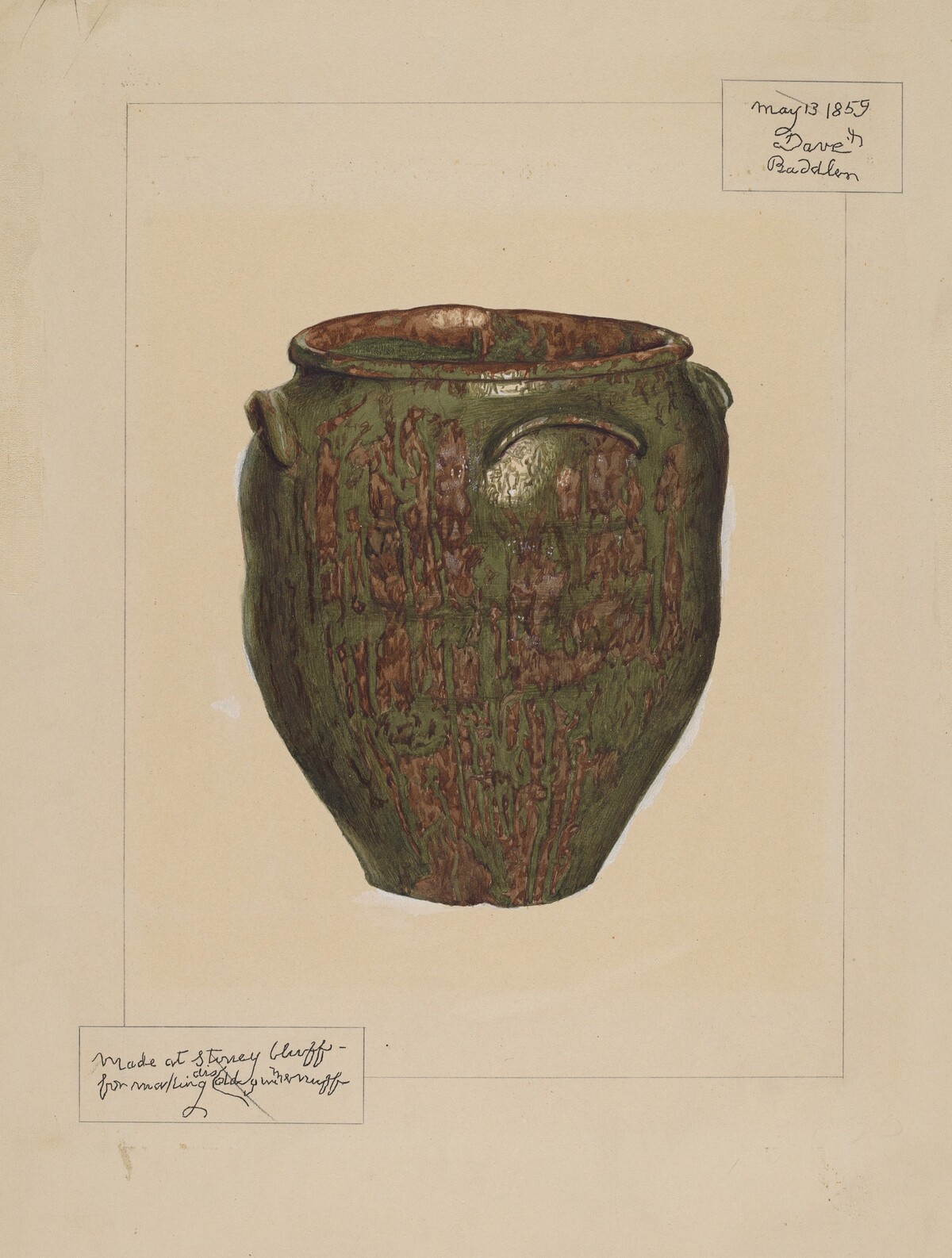 Jar: For Salt, Meat, or Lard