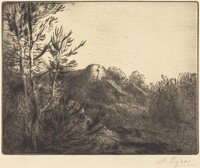 View of a Farm (La ferme de Valoux), Alphonse Legros